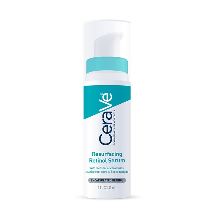 The CeraVe serum bottle on the brand's product page