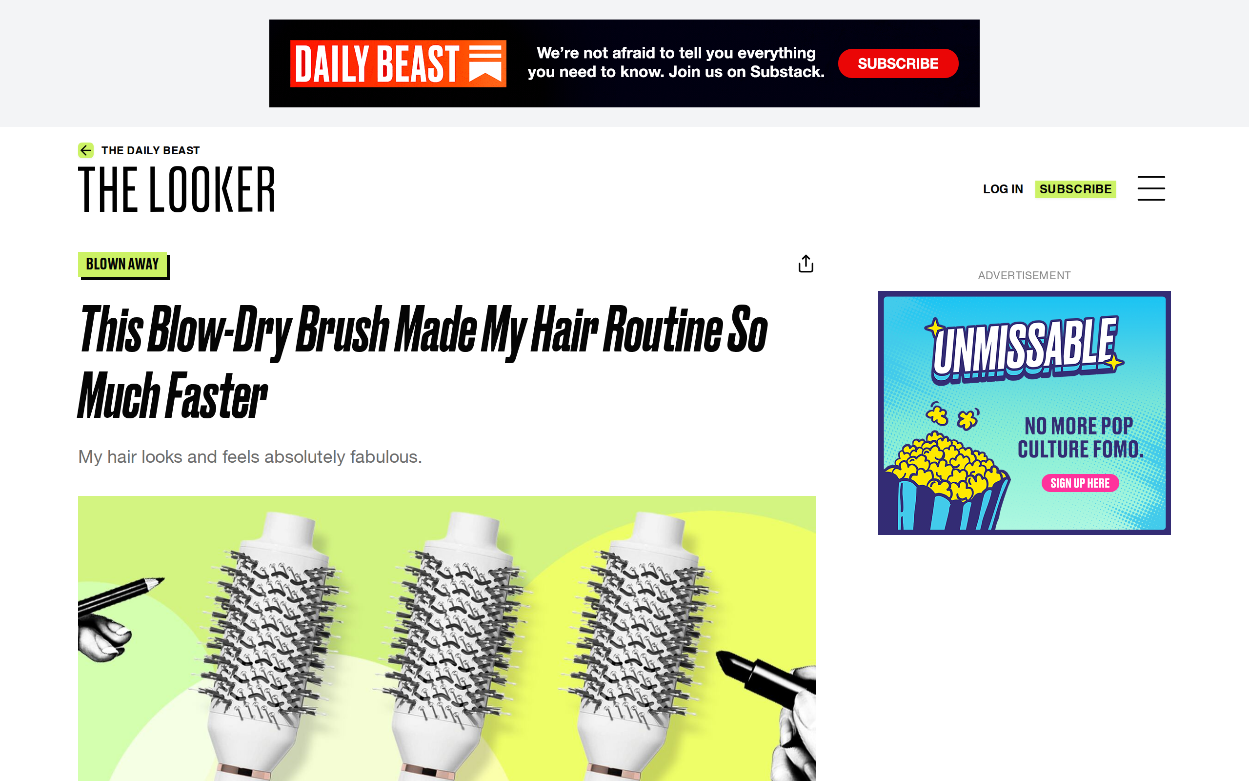 The Daily Beast review of the T3 AireBrush